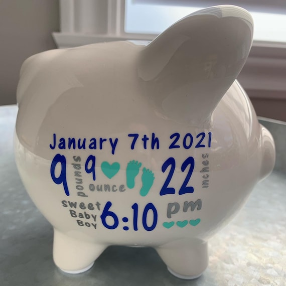 Baby piggy banks personalized discount