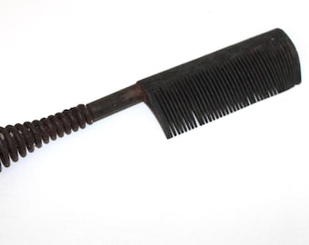 Antique Metal  Hot Comb Hair Straightener