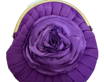 Bolso de mano Anthropologie Miss Albright morado de satén