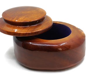 Handmade Wood Trinket/Change/Jewelry Box with separate lid High Gloss