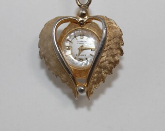 MidCentury Necklace Watch Winds No Battery!  17 jewels Incabloc by Empire