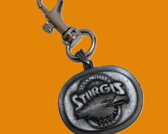 Sturgis Rally Keychain Eagle head pewter 1999