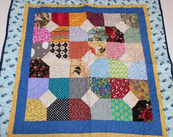 Baby Quilt or Throw Patchwork 36"x36"
