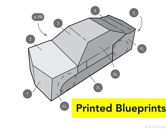 Printed Blueprints for Transforming Car Kids Halloween Costume Inspired by Bumblebee Transformer Costume