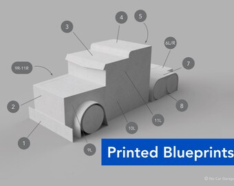 Printed Blueprints for Transforming Big Rig Kids Halloween Costume Inspired by Optimus Prime Transformer Costume