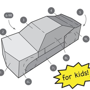 Template for Transforming Car Costume for Kids Halloween Costume Inspired by Bumblebee Transformer Costume image 6