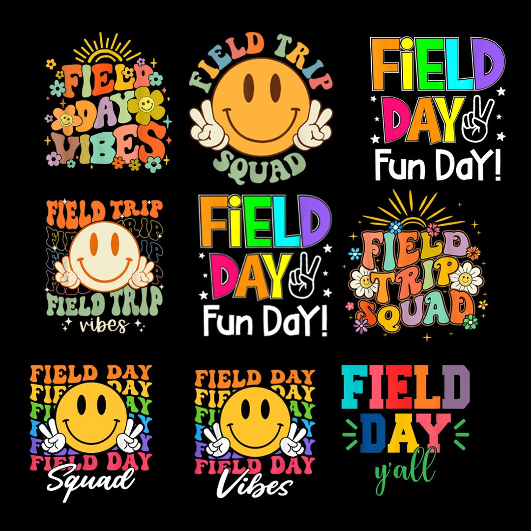 Field Day Fun Day Png Field Day Png Retro School Game Day Etsy