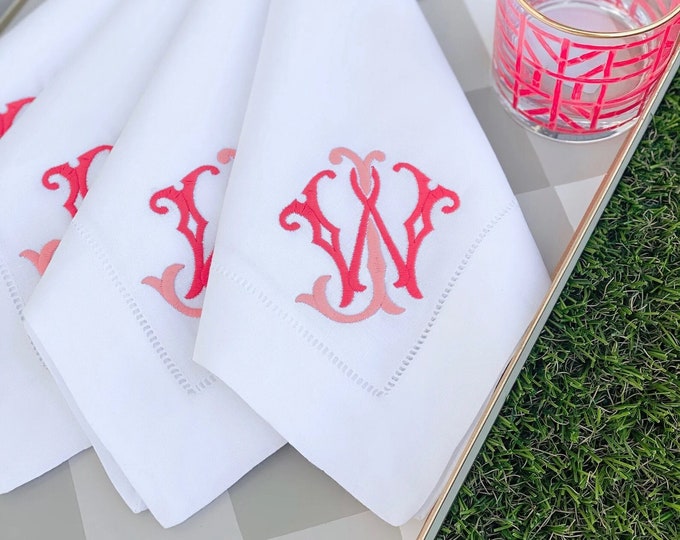 Cotton Linen Hemstitch Napkins