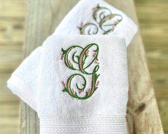 Hand Towel with Monogram