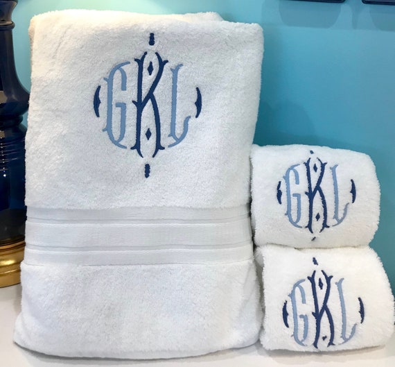 Bath Towel with Monogram