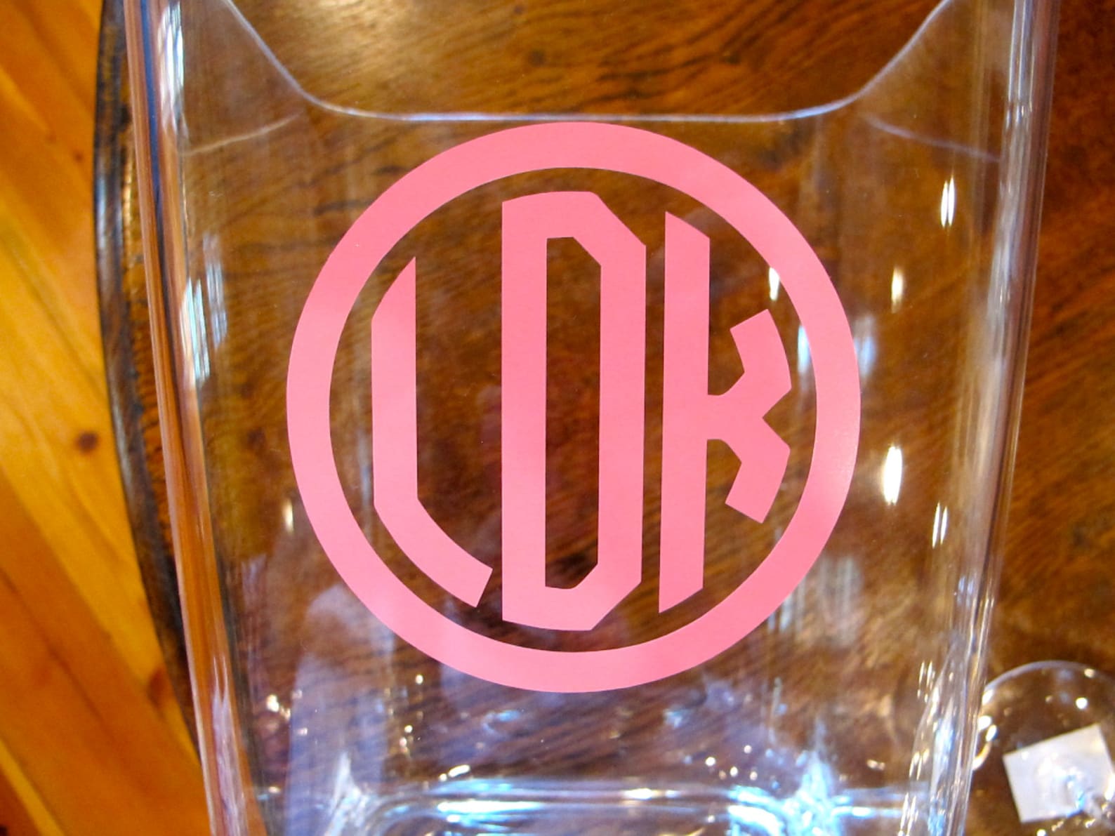 Monogrammed Plastic/Acrylic Wine Glass with Stem Etsy