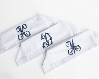 Rectangular Tissue Box Cover with Monogram