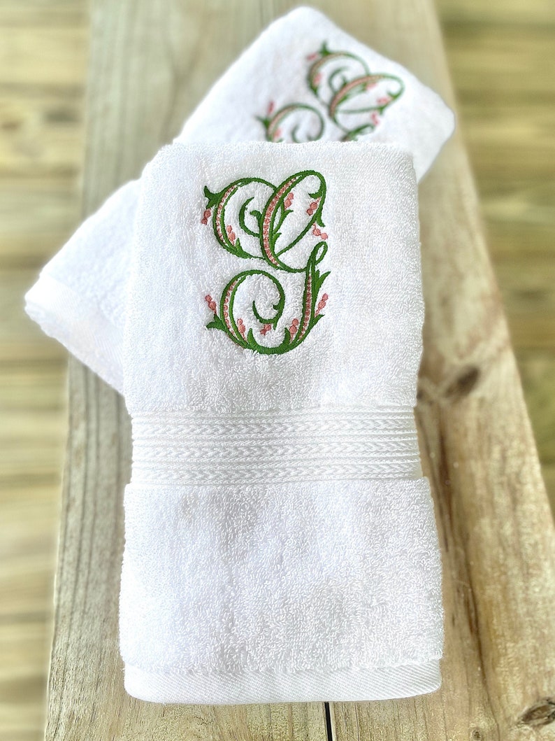 Hand Towel with Monogram image 1