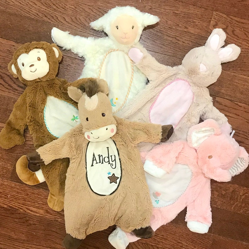 Sshlumpie Pet with Monogram Lovie Animal | Etsy