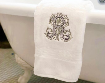 Bath Towel with Monogram
