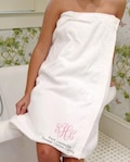 Women's Spa Wrap with Monogram - Towel Wrap