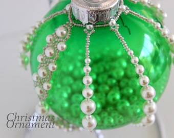 PDF tutorial Beaded christmas ornament_seed beads_beads_beading_pattern