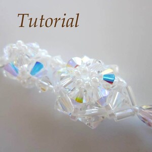 PDF beaded Earrings Bridal Earrings seed bead SWAROV crystals