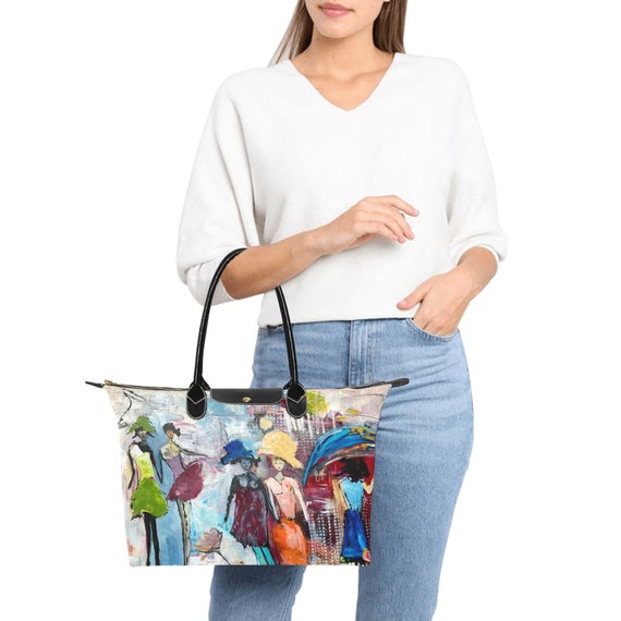 Luxury Black Blue Gold Floral Women's Designer Handbag Purse Crossbody Luxe  Bag | eBay