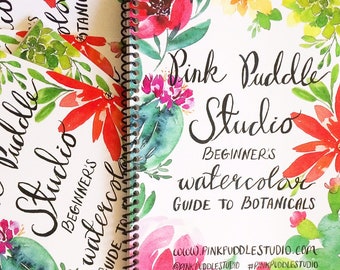 Watercolor Painting for Beginners Simple Botanical Art Guide Booklet Book