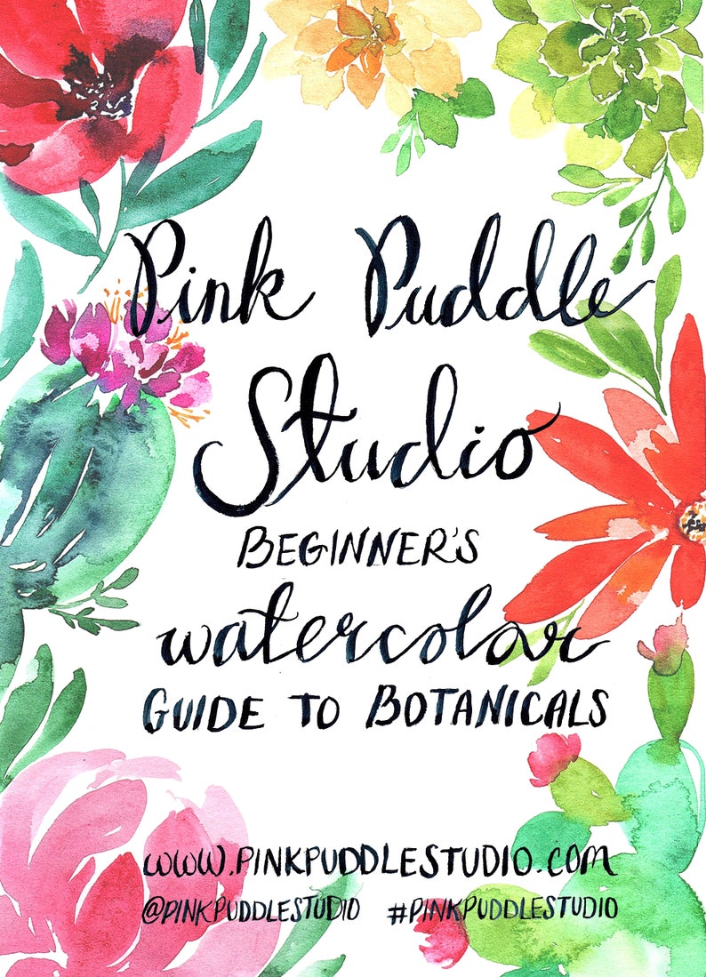 Watercolor Painting for Beginners Simple Botanical Art Guide Booklet Book image 3