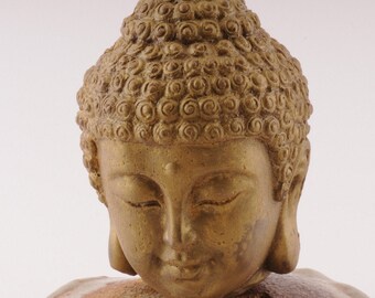 Cast Budda made with Glycerin Soap and covered with gold shiny  mineral mica. Soap weight 10 ounces. Packaged Nicely For Gift Giving