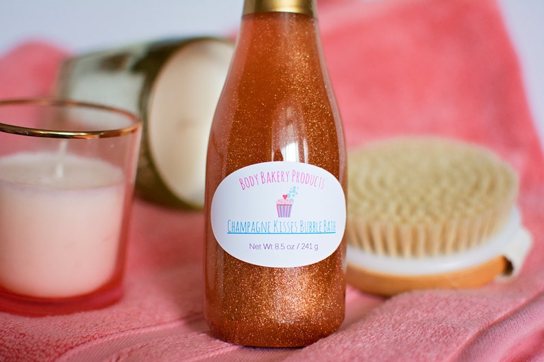 Champagne Bubble Bath Bubble Bath Rose Gold Party Favor Etsy