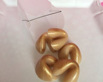 Fortune Cookie Soaps - Guest Soap - Cookie Soap - Dessert Soap - Party Favors - Fortune Cookie - Handmade Soap - Chinese Food Soap