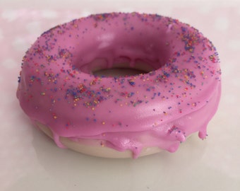 Donut Soap - Sprinkle Donut Soap - Dessert Soap - Food Soap - Gift For Her - Birthday Gift - Handmade Soap - Pink Donut Soap