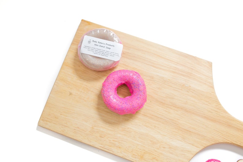 Mini Donut Soap Sprinkle Donut Soap Handmade Soap Pink Donut Soap Novelty Soap Novelty Gift Gift For Her Gift For Kids image 6