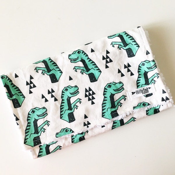 Burp cloth-T-REX Dinosaur burp cloth. Mix & Match burp cloth-Baby Shower Gift. Burp Rag. burp pads. modern burp cloth. t-rex burp cloth