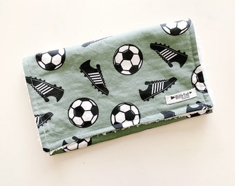 Burp cloth-Soccer burp cloth. Game Day Burp Cloth- Mix & Match burp cloth-Baby Shower Gift. burp pads. SOCCER burp Cloth