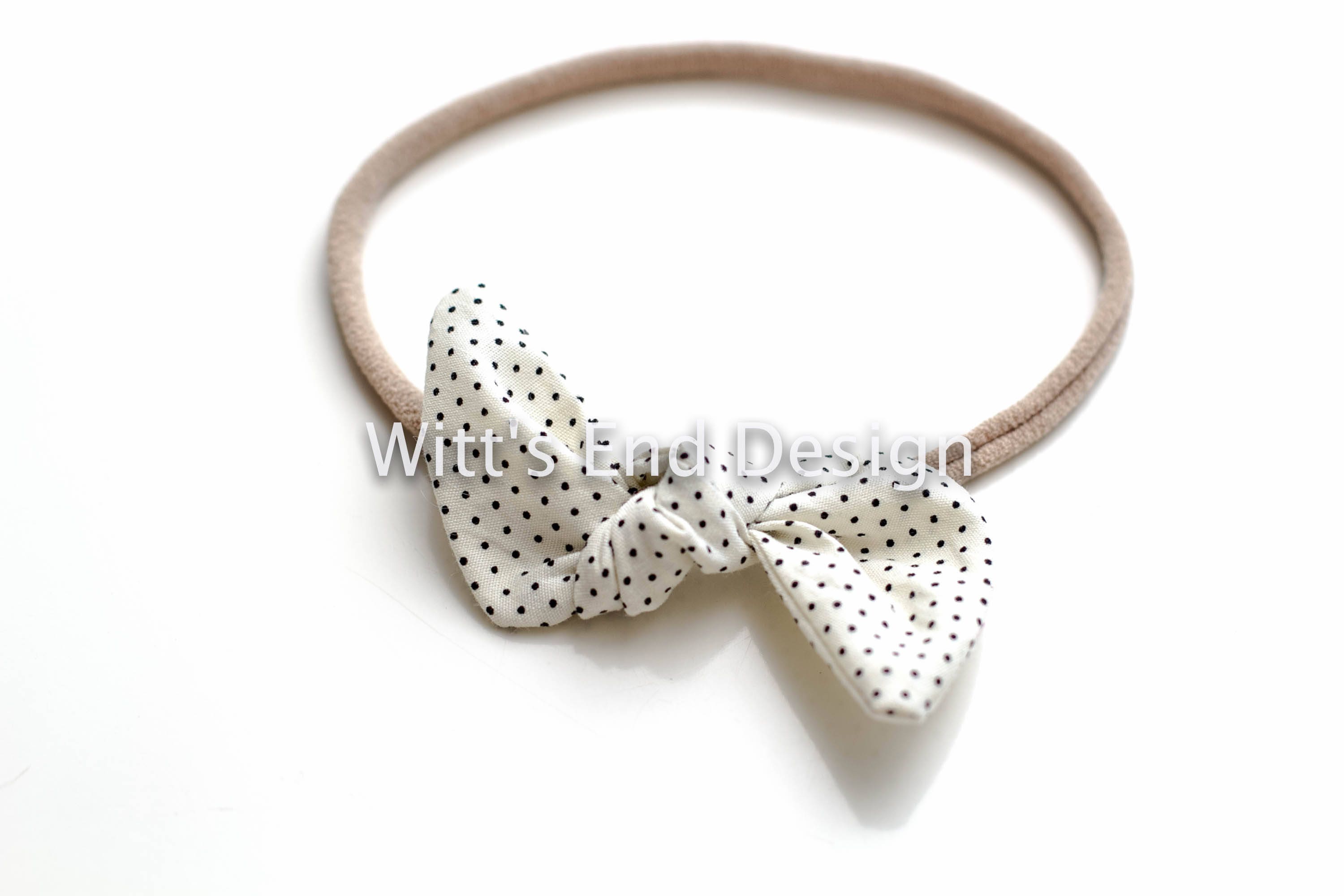 Polka Dot Knotted Bow Headbands Adjustable Non-Slip Hair Accessories 3 Pack Polka Dot Bow Headbands Cute Halloween Headbands 50s  main image 3