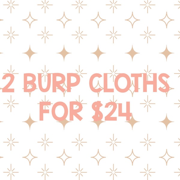 Burp cloths. BUNDLE DEAL. 2 for 24 mix and match. Cotton Chenille, Burp Rag, spit up cloth, burp pads, baby shower gift. baby essentials