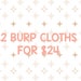 see more listings in the Mix & Match Burp Cloths section
