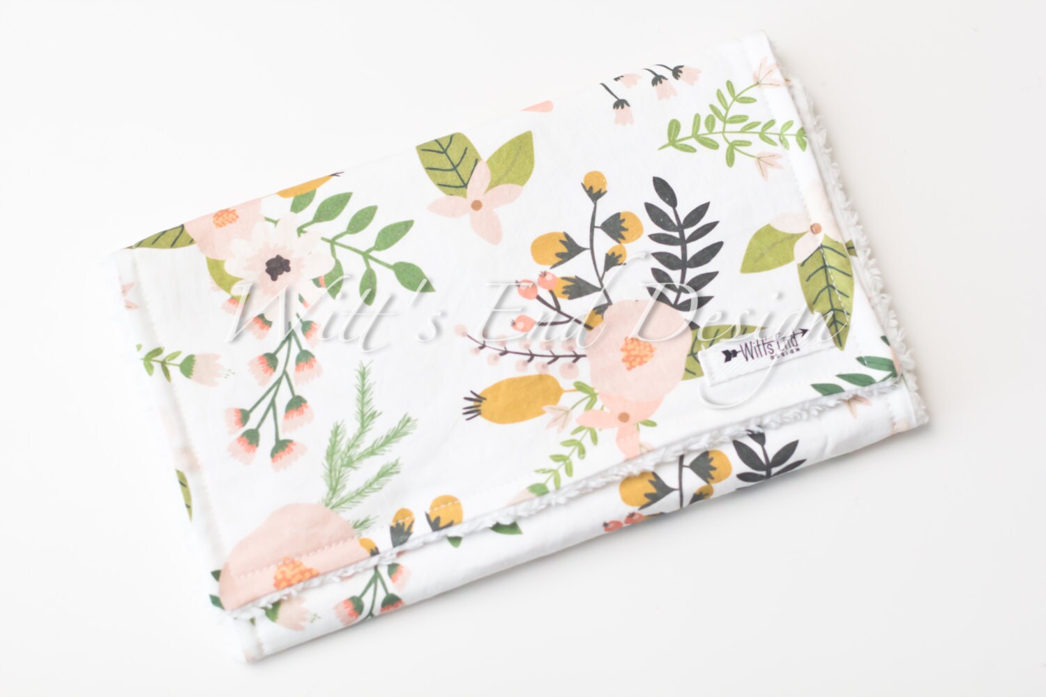 Burp cloth-BLUSH BLOOMS burp cloth. Mix & Match burp cloth-Baby Shower Gift. Burp Rag. burp pads. modern burp cloth. floral burp cloth