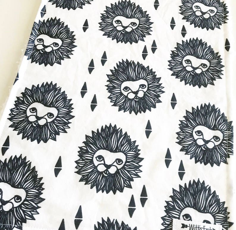 Burp cloth-LIONS burp cloth. Mix & Match burp cloth-Baby Shower Gift. Burp Rag. burp pads. modern burp cloth. Lion by Andrea Lauren image 4