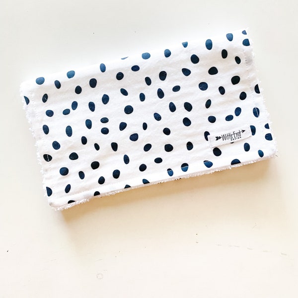 SCATTERED DOTS burp cloth. Mix & Match gender neutral burp cloth-Baby Shower Gift. Burp Rag. burp pads. modern burp cloth. Dots burp cloth