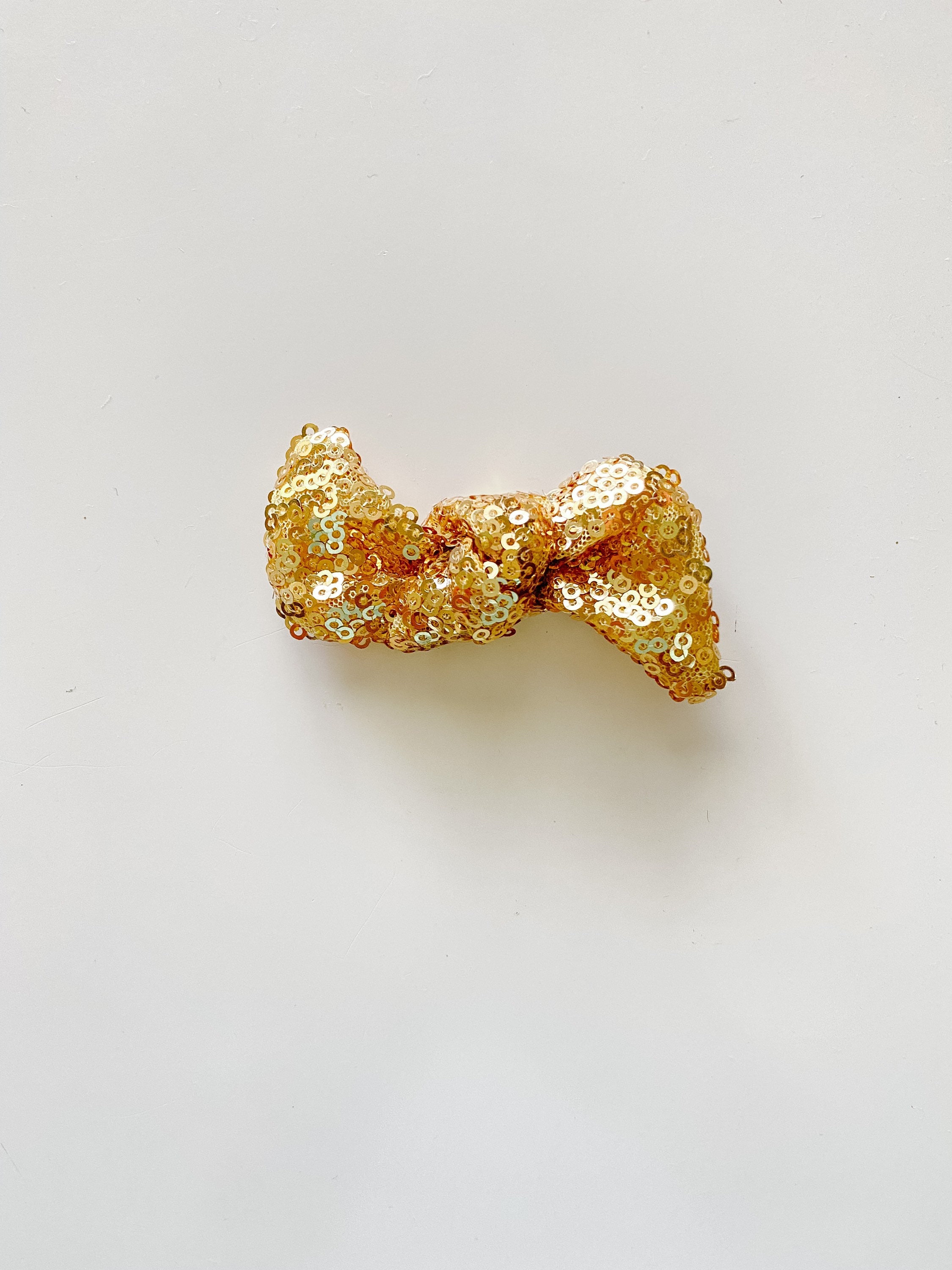 New handmade boutique sequins shiny fancy flexible top knot headband gold Gold Sequin Headband main image 4