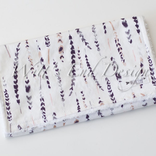 Rülpsen Sie Tuch-Federn Spucktuch. Mix & Match rülpsen Tuch-Baby-Dusche-Geschenk. Rülpsen Sie Rag. rülpsen Sie Schulterpolster. moderne Spucktuch. Boho Federn rülpsen Tuch