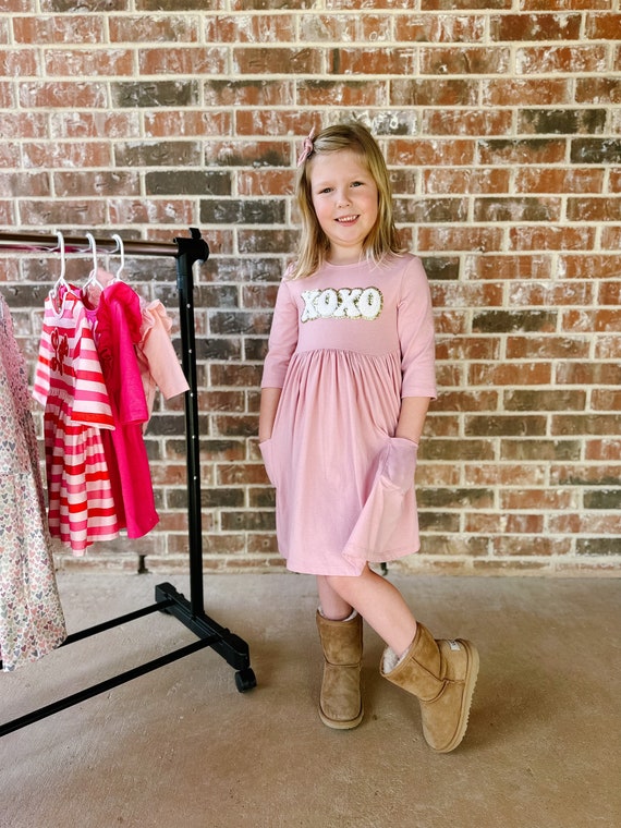 xoxo pink dress Pink Sequin Maxi Dress