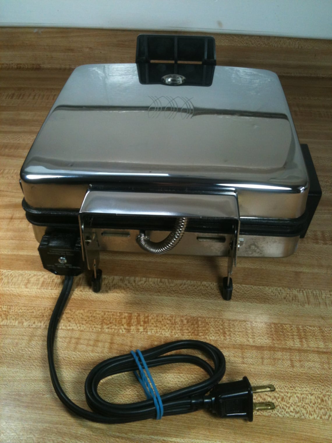 Vintage Toastmaster Waffle & Pizzelle Maker 4 Square Chrome Etsy