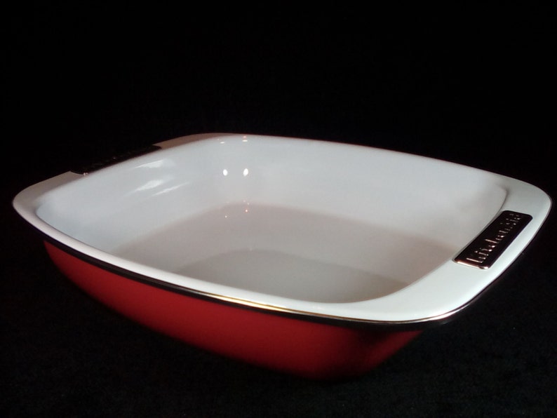 Vintage Kitchenaid Burnt Orange Enamel Roasting Pan Etsy