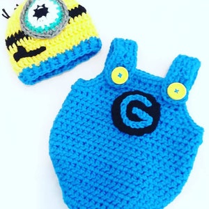 Crochet Baby Minion Costume