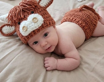 baby Bull outfit. western prop.