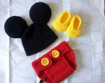 Crochet Baby Mouse Costume