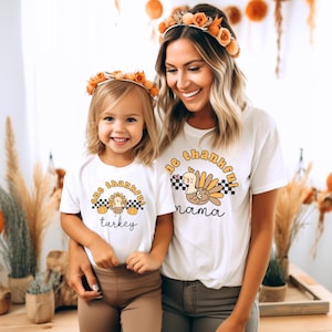 Mom and daughter matching thanksgiving outfits sales