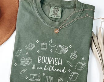 Reading Doodle Shirt Comfort Colors, Book Lover Shirt, Bookish Shirt, Gift for Reader, Books Reader Shirt, Librarian Tee, Bookworm Gift