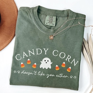 Funny Halloween Candy Corn Comfort Colors Shirt, Funny Candy Corn Shirt, Retro Halloween, Candy Corn Halloween Shirt, Candy Corn Lover Shirt