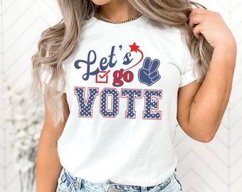 Let’s Go Vote Shirt, Retro Voting Tee, 2026 Election Shirt, Election Day Tee, Voter Registration Shirt, Election Worker Gift